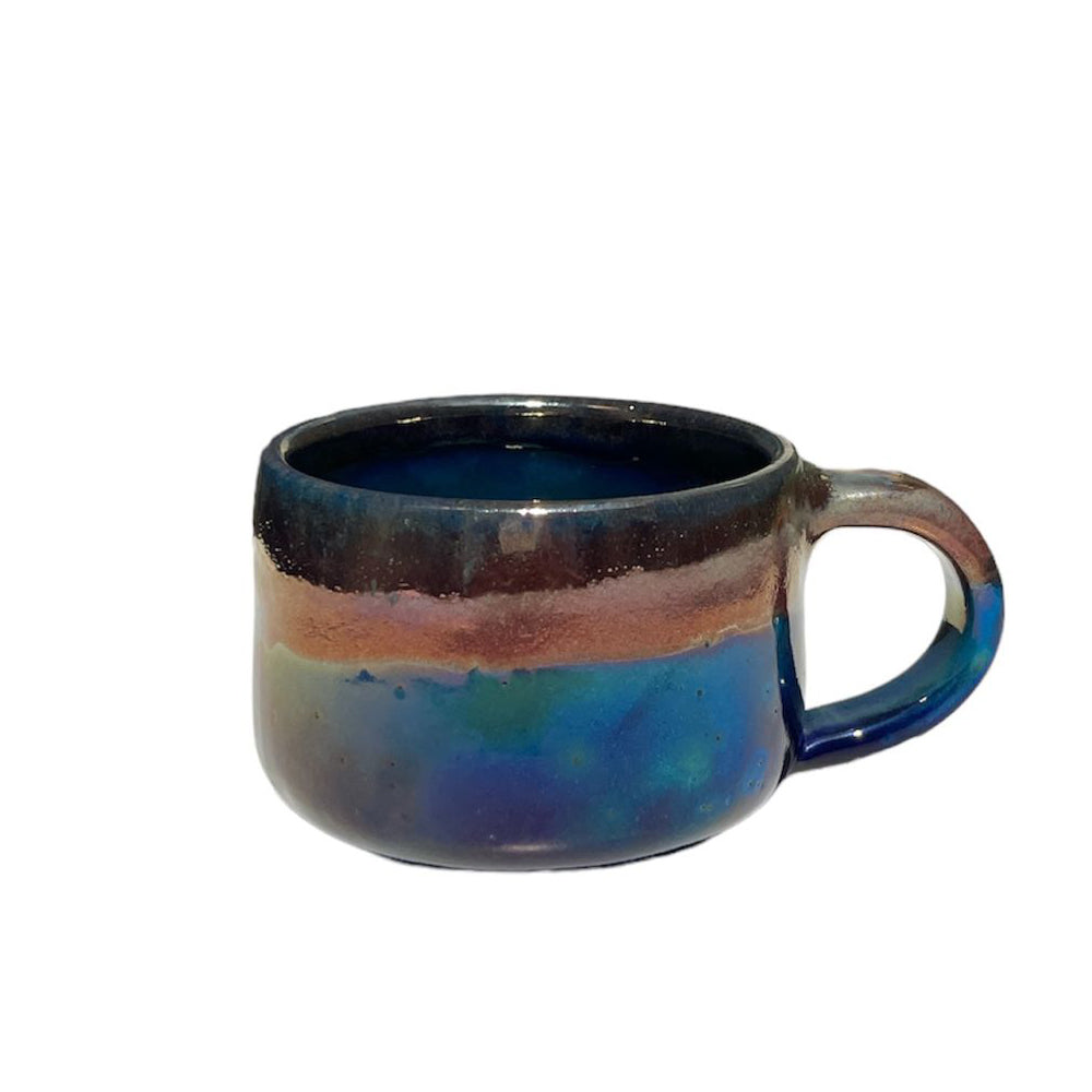 Handmade Pottery Mug- Platinum Blue - 250ml