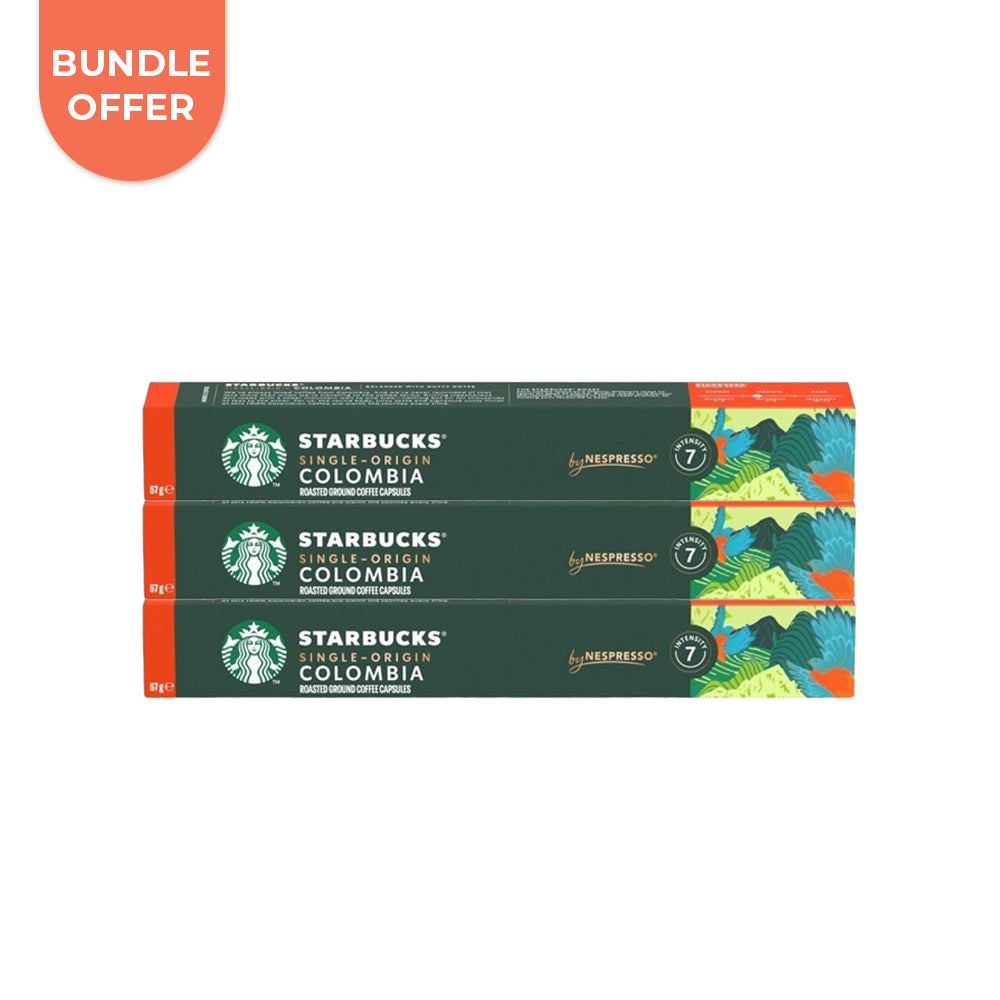Bundle of 3 : Starbucks Nespresso Compatible Colombia Pods