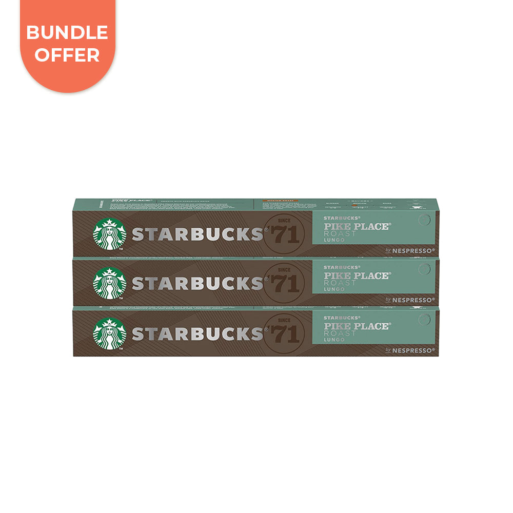Bundle of 3 : Starbucks Nespresso Compatible Pike Place Pods(Best Before 17/10/2025)