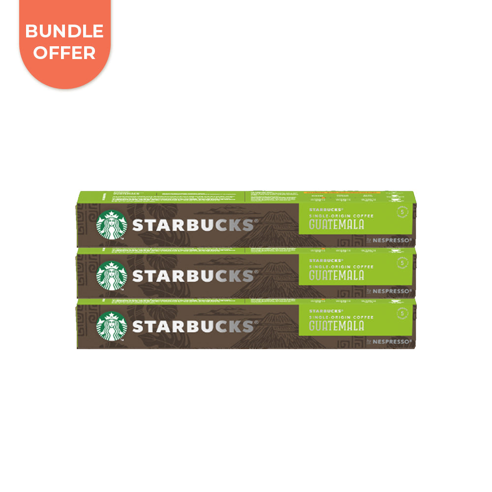 Bundle of 3 : Starbucks Nespresso Compatible - Guatemala (Best Before 10/9/2025)