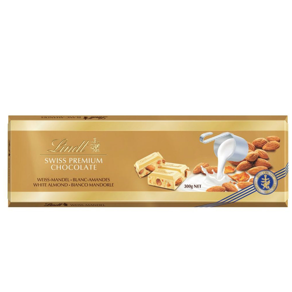 Swiss Premium Chocolate Weiss-Mandel - Lindt - 300g