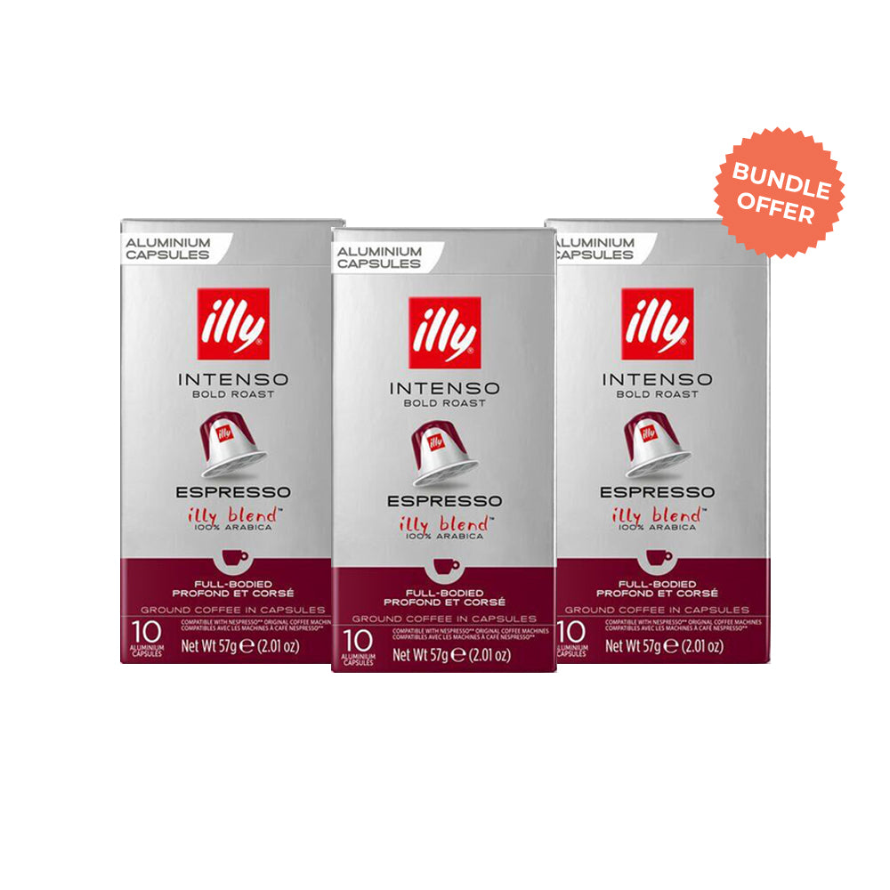 Bundle of 3 : Illy Espresso Intenso Nespresso Compatible Pods (Best Before 18/7/2025)