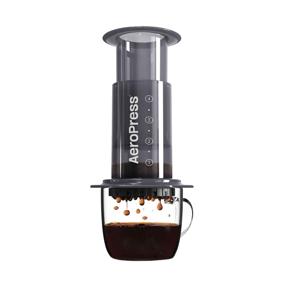 Aeropress Clear Original Coffee Maker 1-2 Cups - Black