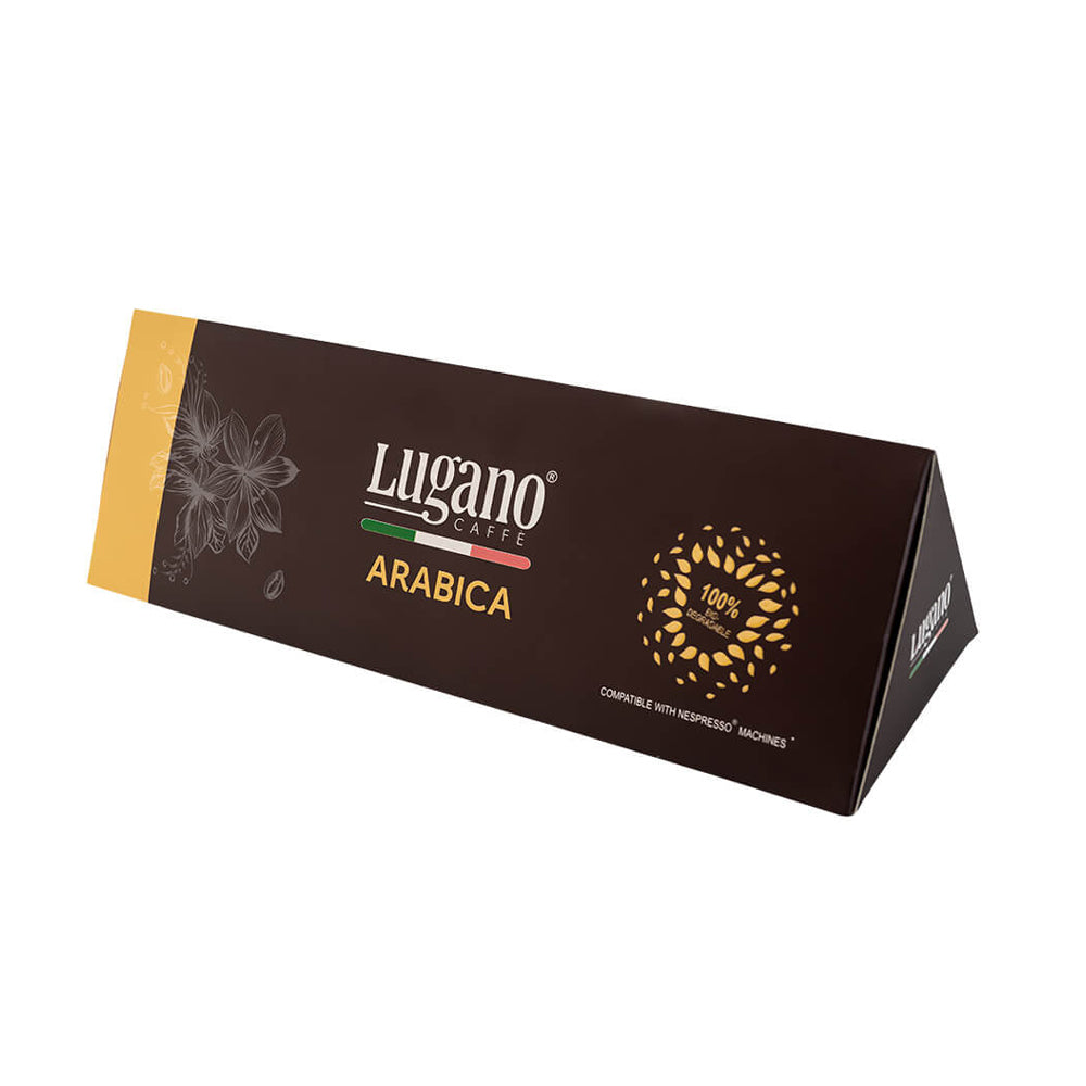 Lugano Caffe - Nespresso Compatible - Arabica - 10 Capsules