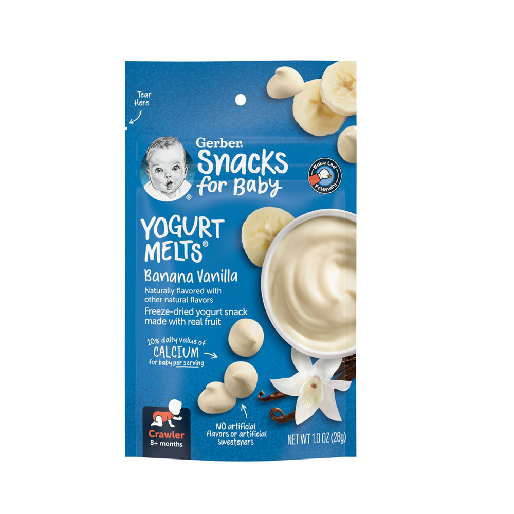 Gerber - Snacks for Baby - Yogurt Melts Banana Vanilla - 28g