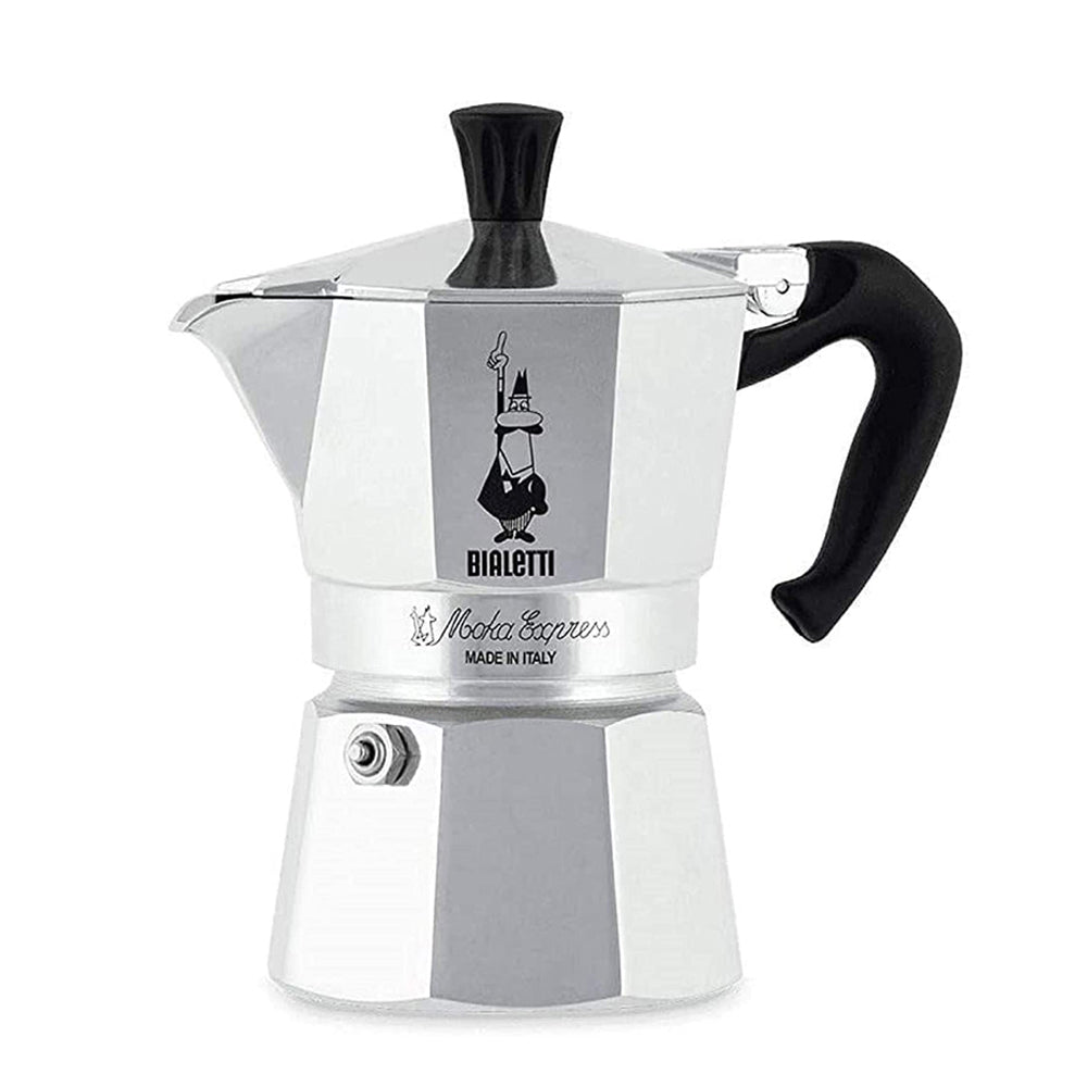 Bialetti Espresso Maker - Moka Express - 190 ml - 4 cups - Silver