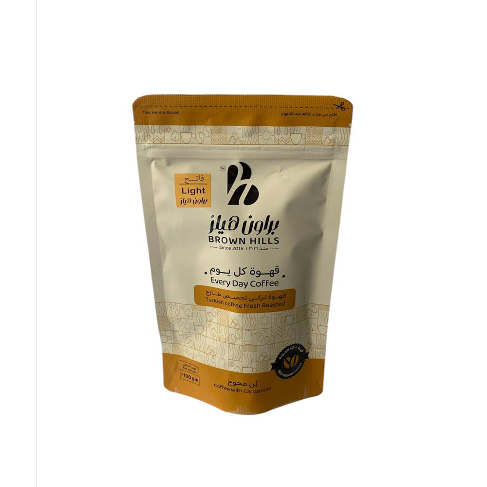 Brown Hills - Turkish Coffee - Light Coffee with Cardamom - 100g
