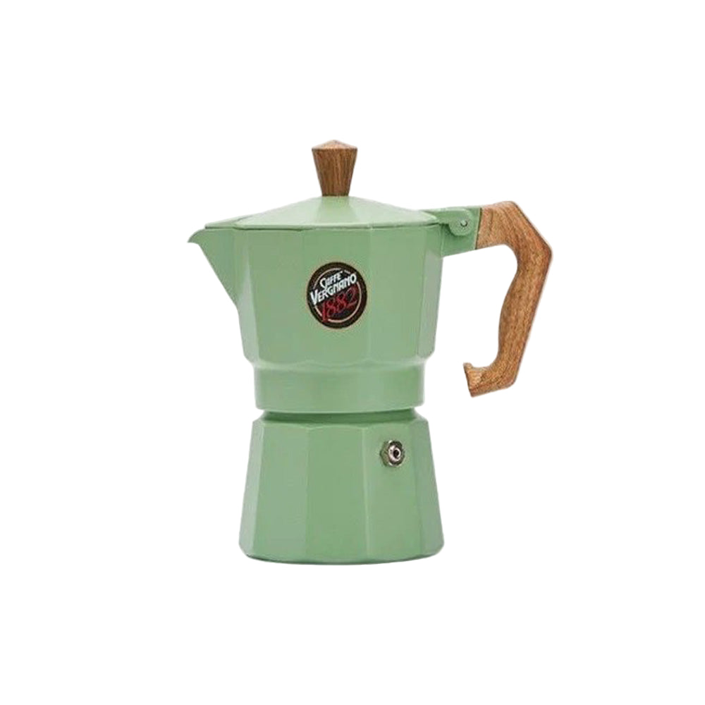 Caffe Vergnano - Moka Pot - 3 Cups - Espresso Maker - Mint