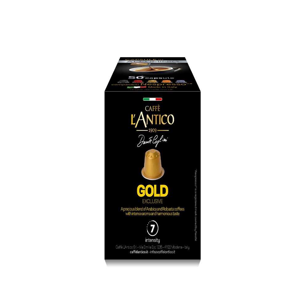 Caffe L'antico - Nespresso Compatible - Gold - 50 Capsules