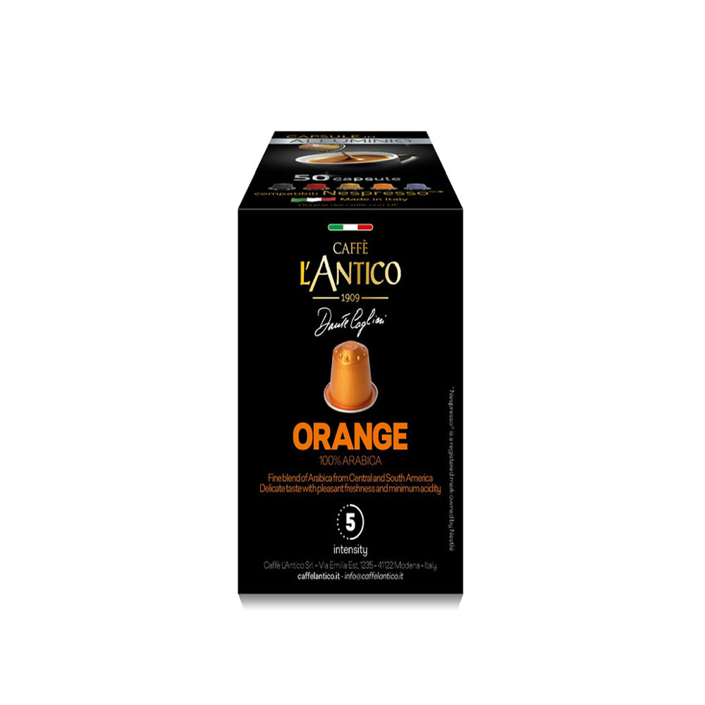 Caffe L'antico - Nespresso Compatible - Orange - 50 Capsules