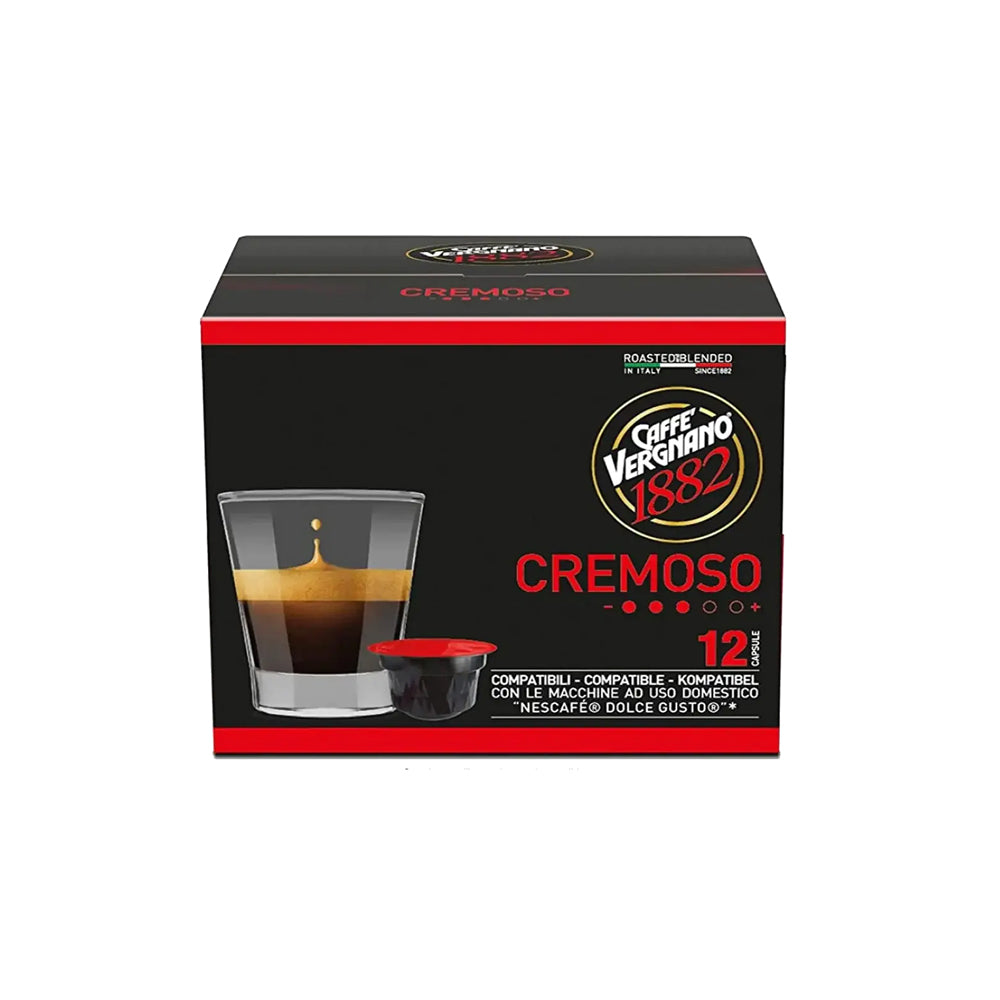 Caffe Vergnano - Dolce Gusto Compatible - Cremoso - 12 Capsule