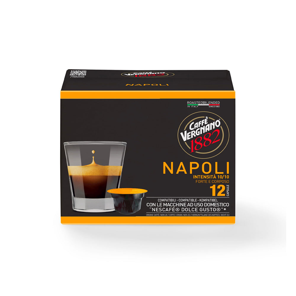 Caffe Vergnano - Dolce Gusto Compatible - Napoli - 12 Capsule