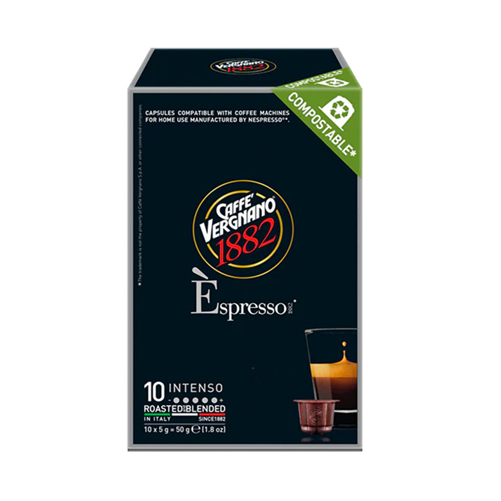 Caffe Vergnano - Nespresso Compatible - Espresso Intenso - 10 Capsule