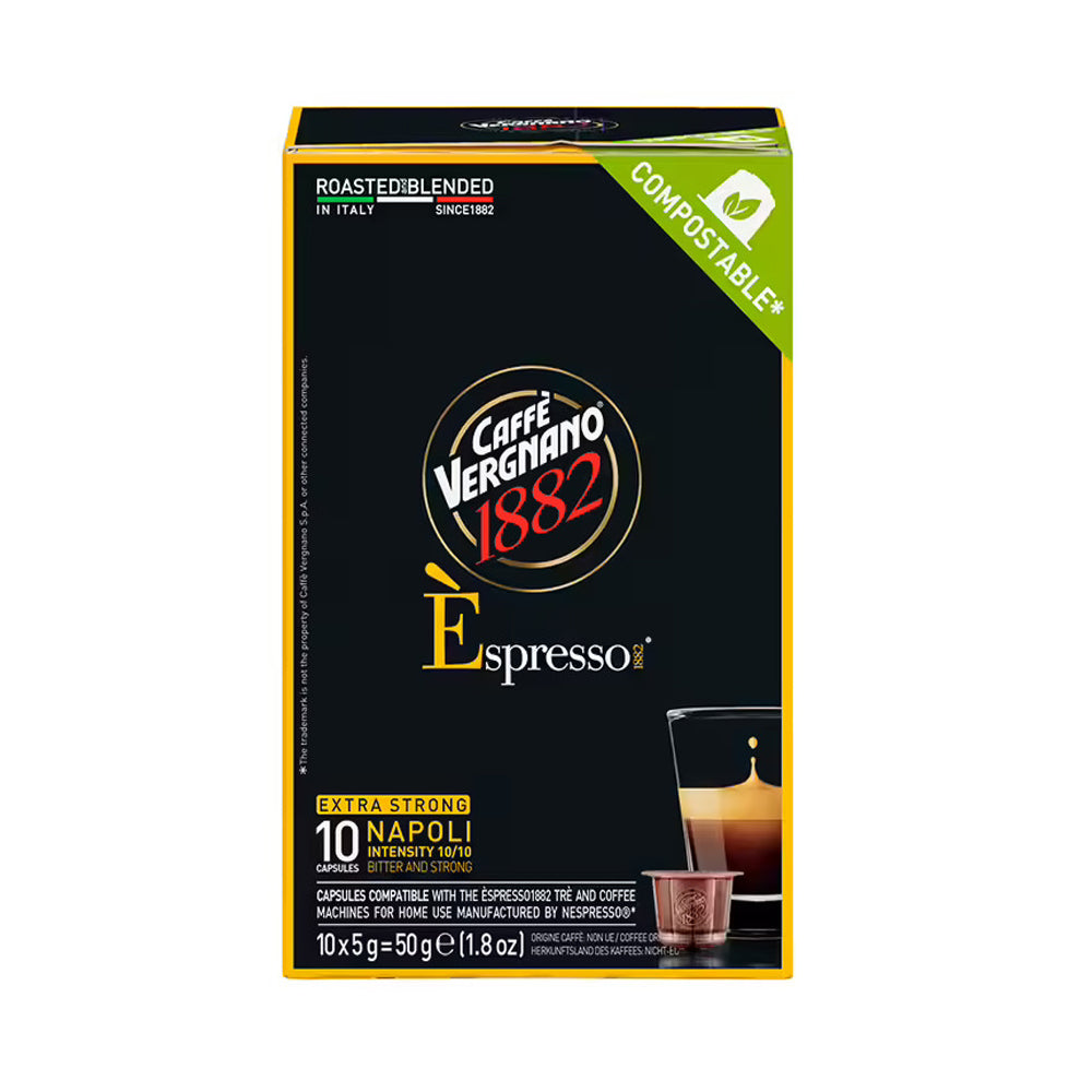 Caffe Vergnano - Nespresso Compatible - Espresso Napoli - 10 Capsule