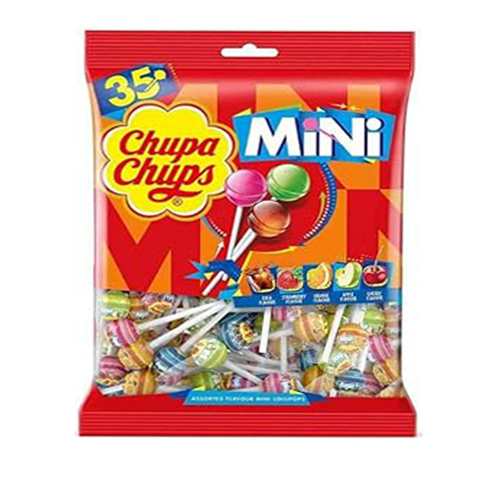 Chupa Chups Mini Lollipops Assorted Flavor - 210G, 35'S