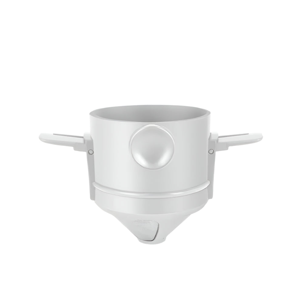 Coffee Filter - Stainless Steel - Serve 1 - 2 Cup For Travel - White