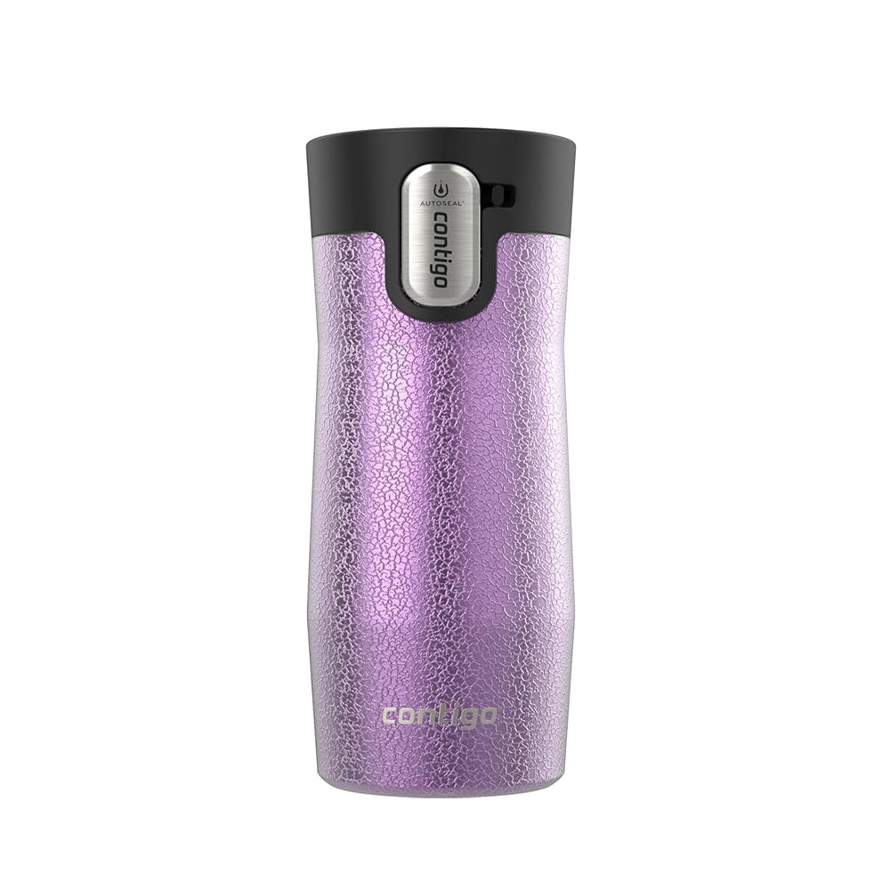 Contigo - Auto seal West Loop Vacuum-Insulated Stainless Steel - Travel Mug with Easy-Clean Lid, 16 oz, Purple