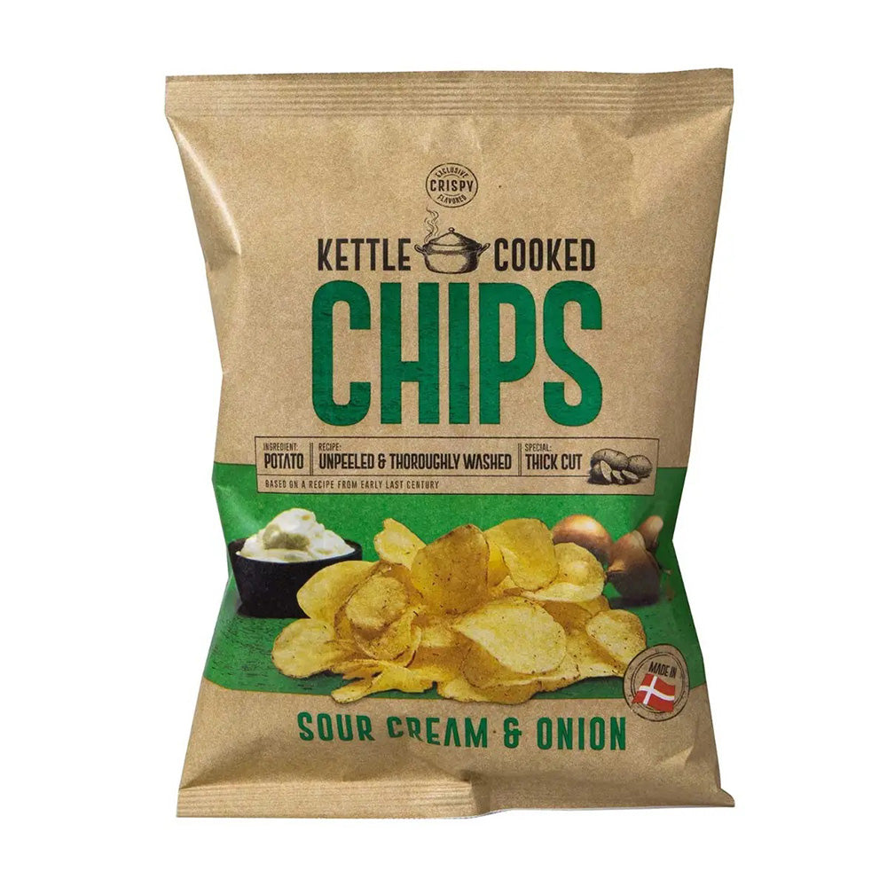 Crispy Kettle Cooked Chips - Sour Cream & Onion - 150g