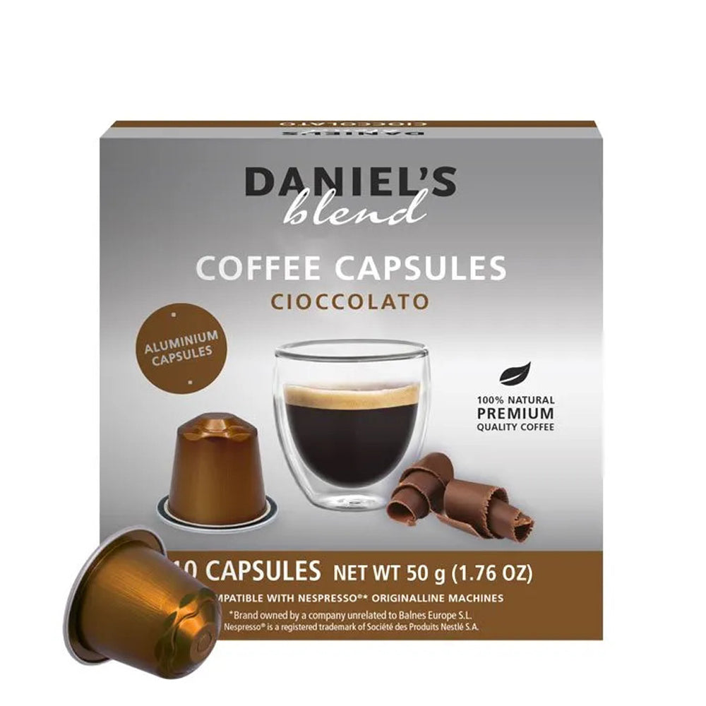 Daniel’s Blend - Nespresso Compatible - Cioccolato - 10 Aluminum Capsules