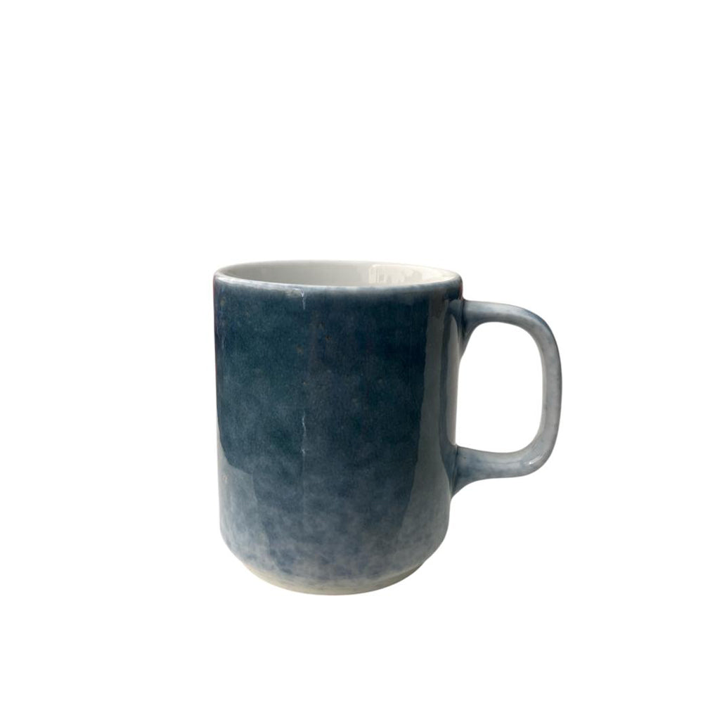 Grade A Porcelain Mug - Gray And White - 300 mL