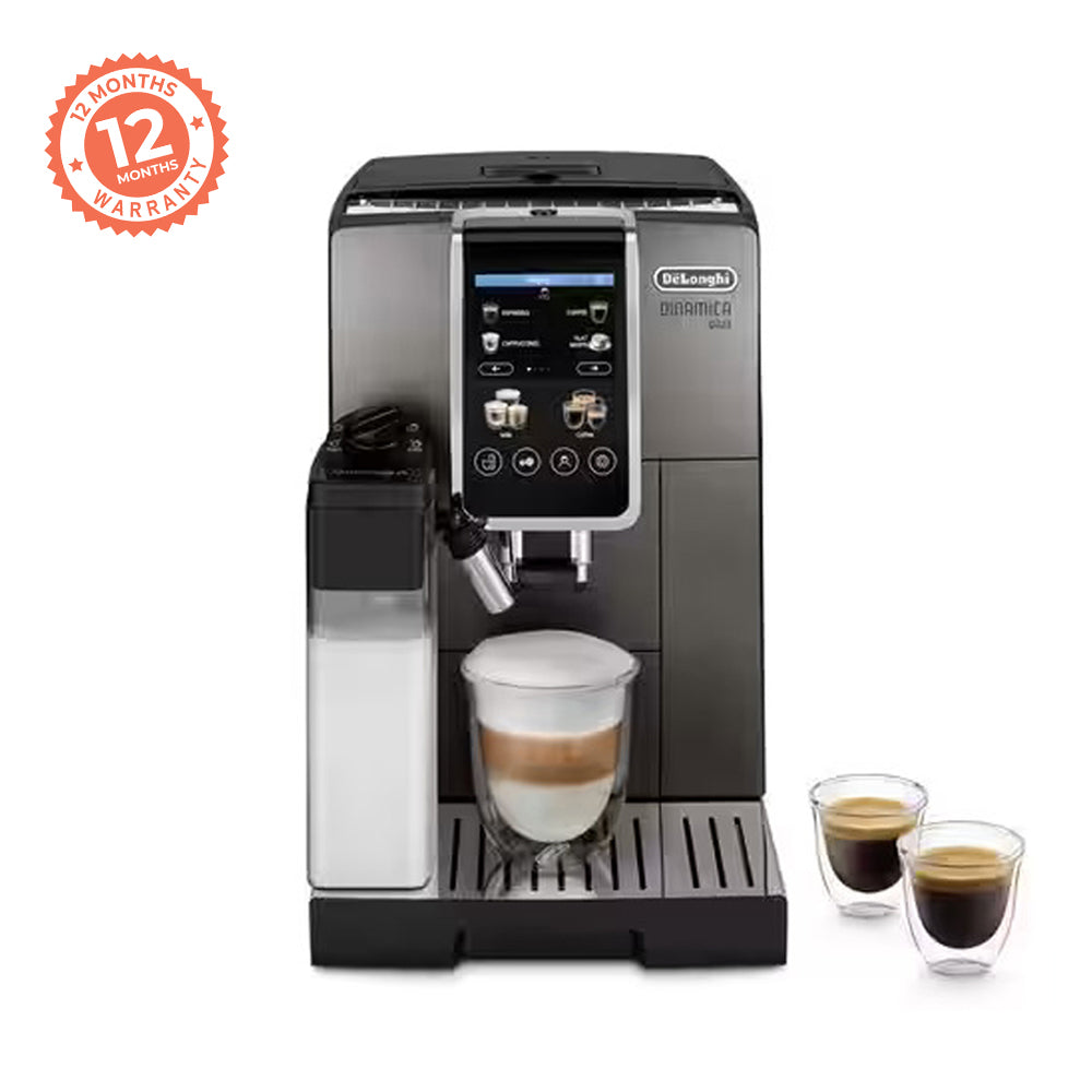 De'Longhi Dinamica Plus Automatic Coffee Maker Bean To Cup ECAM380.95.TB - Titanium Black