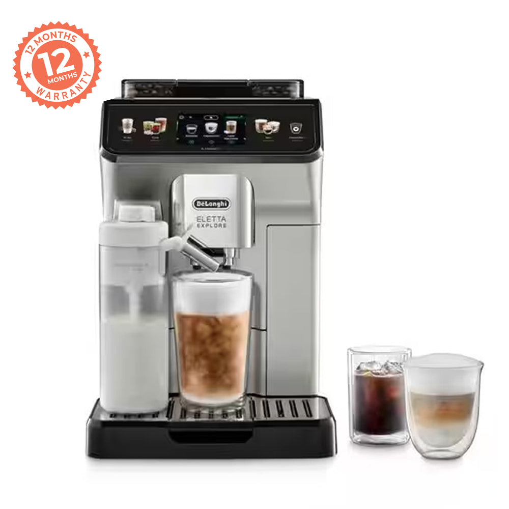 De'Longhi Eletta Explore Automatic Coffee Makers Bean To Cup ECAM450.65.S - Silver