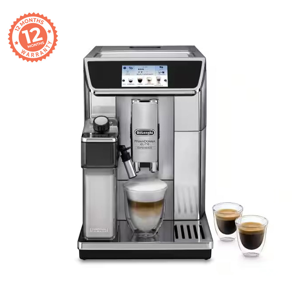 De'Longhi PrimaDonna Elite Experience Automatic coffee makers Bean to cup ECAM650.85.MS - Metal silver