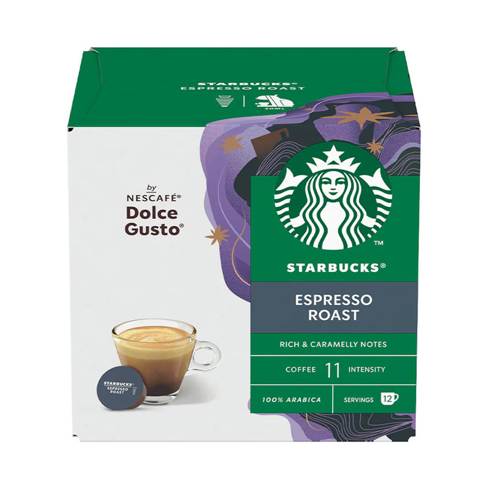Starbucks Dolce Gusto Espresso Dark Roast - 12 Capsules (Best Before 30/9/2025)