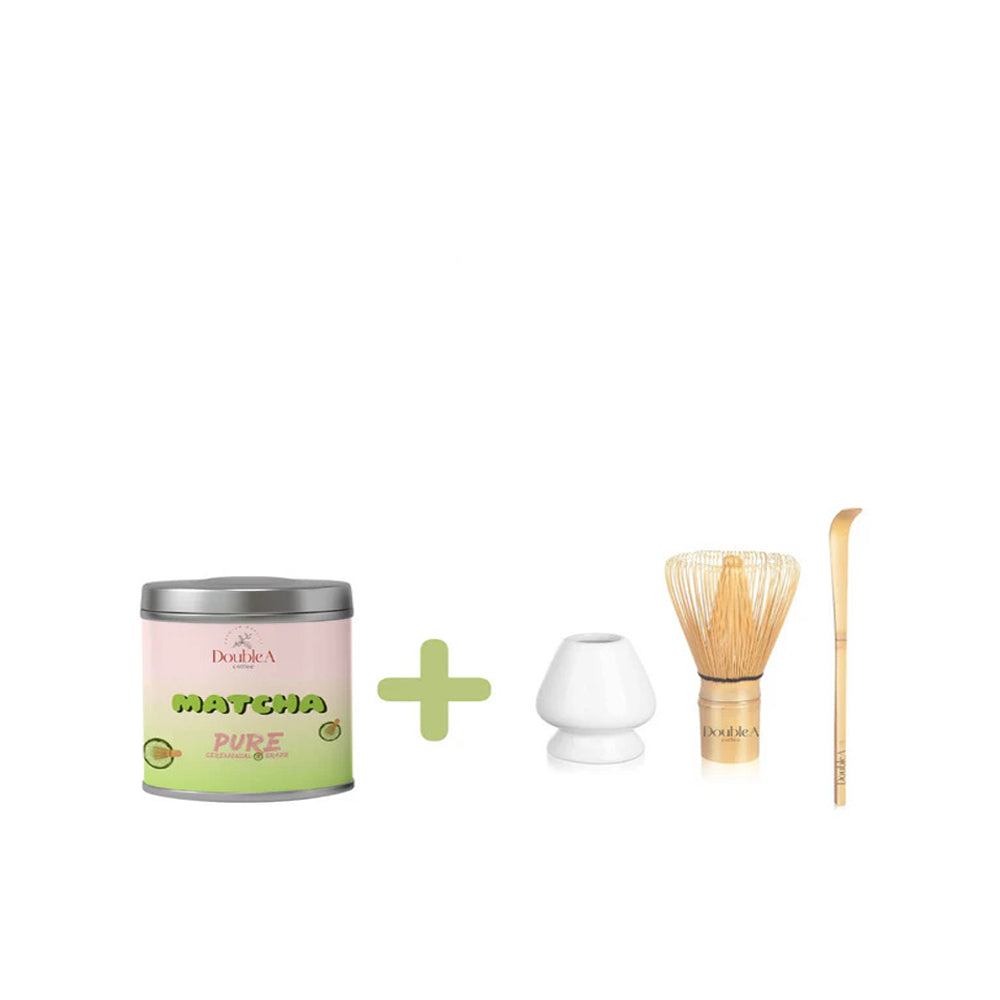 Double A - Matcha Set (Matcha , Whisk , Scoop , Whisk Holder ) - 30g
