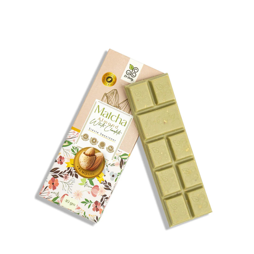 Dr.Baby - Matcha Almond White Chocolate - 40g