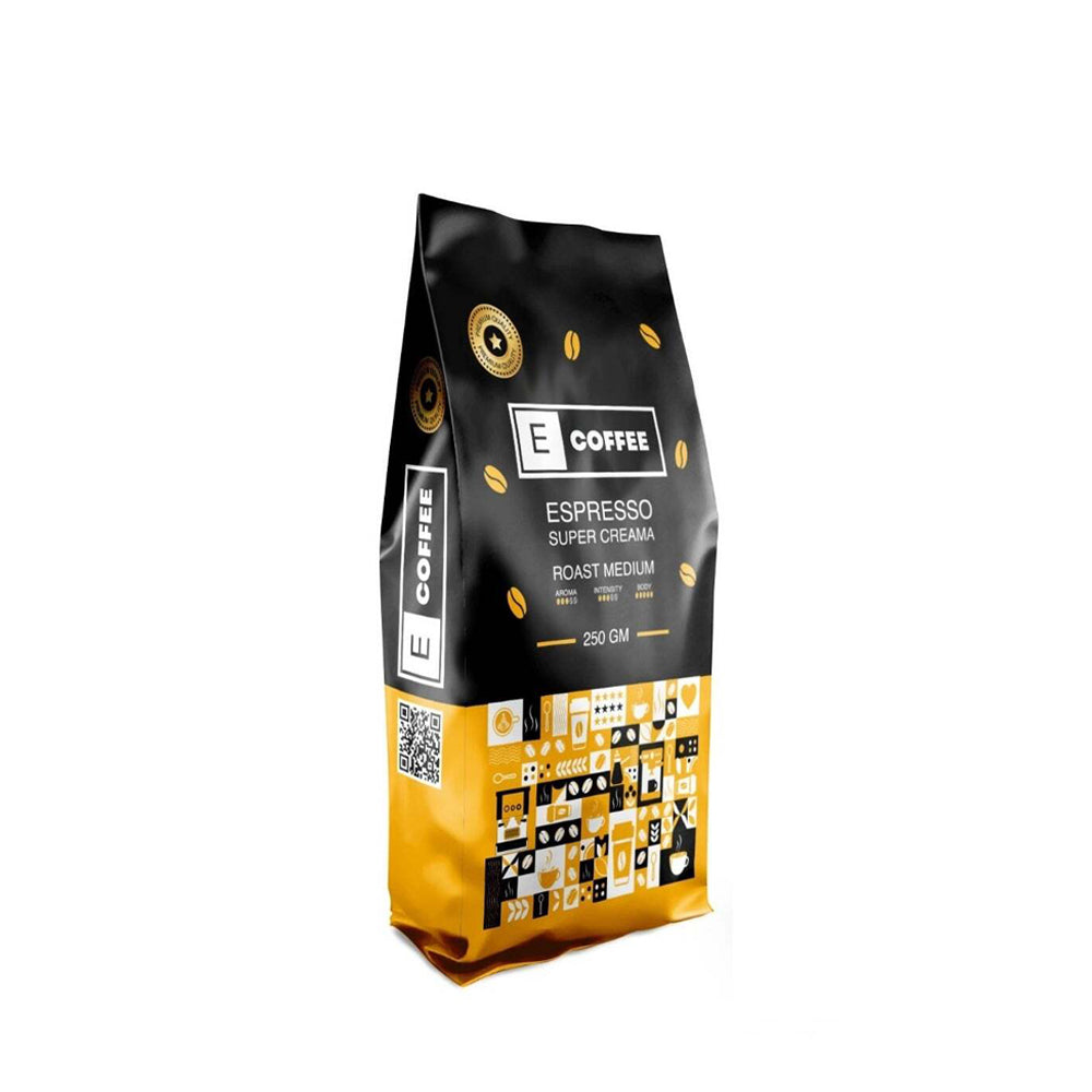 E Coffee - Whole Beans - Espresso Super Creama - 250g