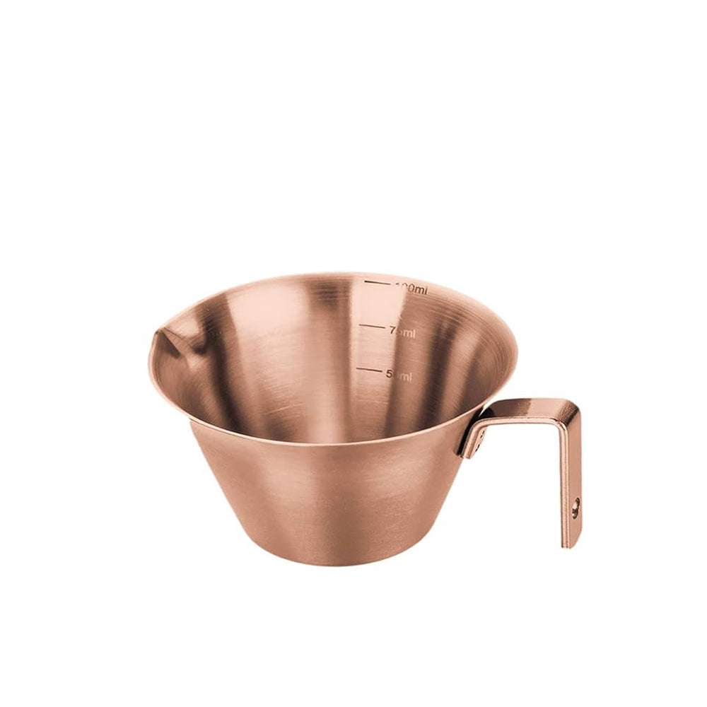 Espresso Measuring Cup with Handle Stainless Steel - 100 ml - copper