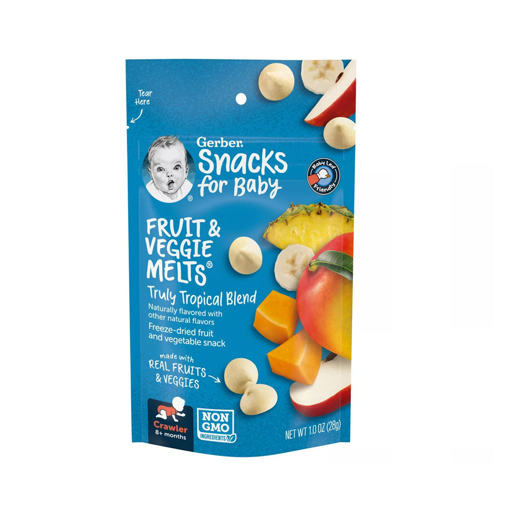 Gerber - Snacks for Baby - Fruit Veggie Melts - 28g
