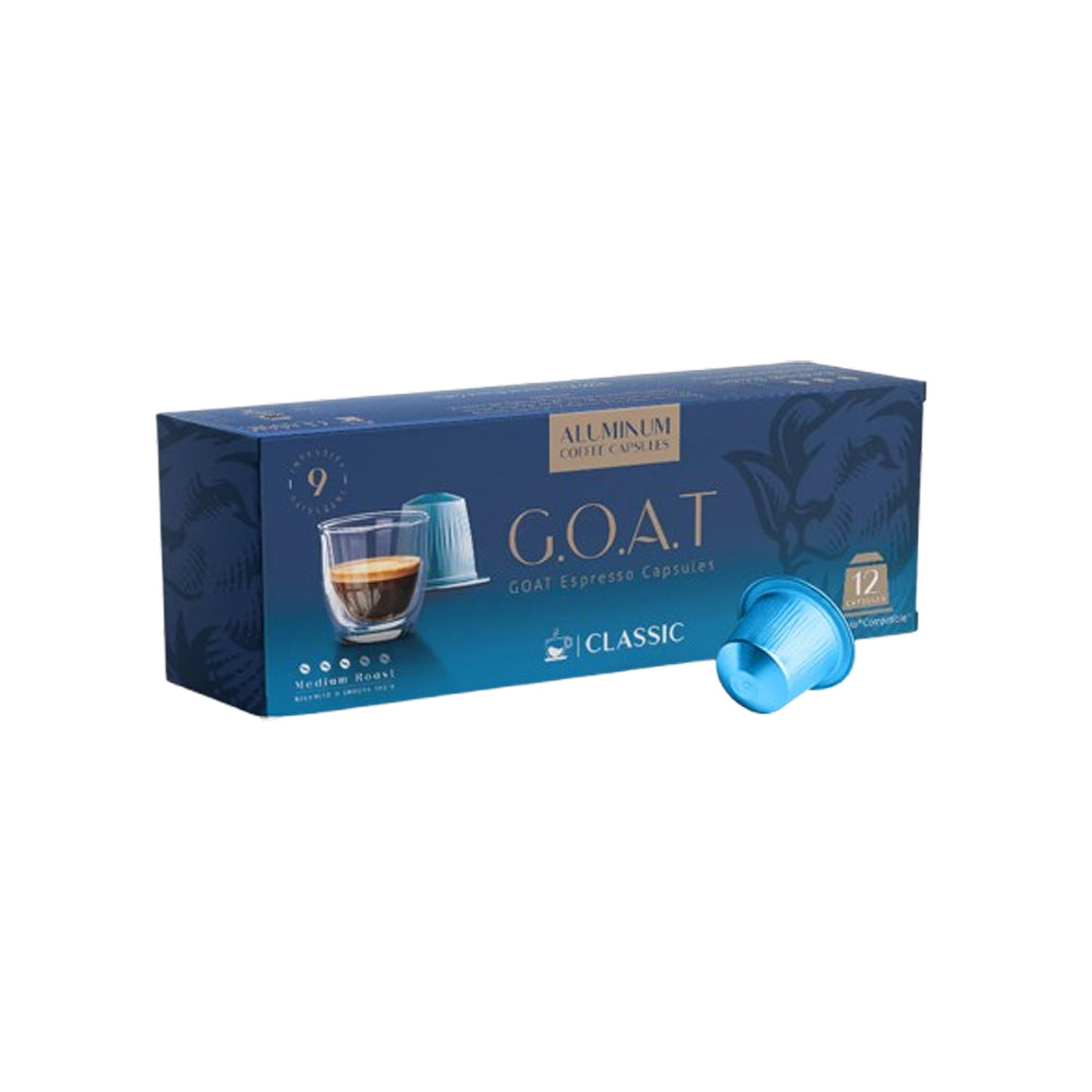 GOAT - Nespresso Compatible - Classic Espresso - 12 Aluminum capsules