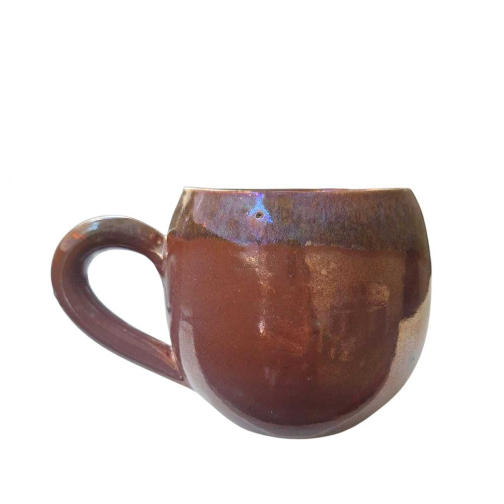 Handmade Pottery Mug - Brown Reflection Mug - 325ml