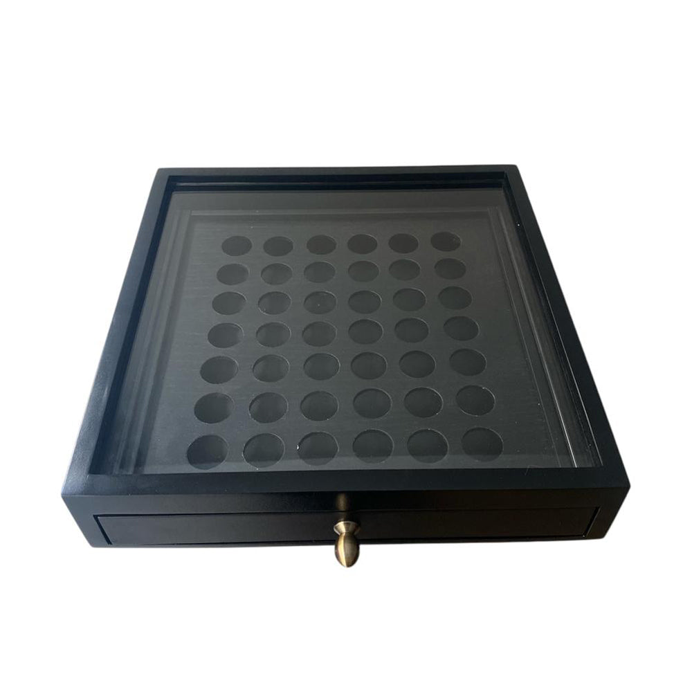 Handmade wooden Capsules Drawer - Nespresso compatible - 42 Capsules - Black