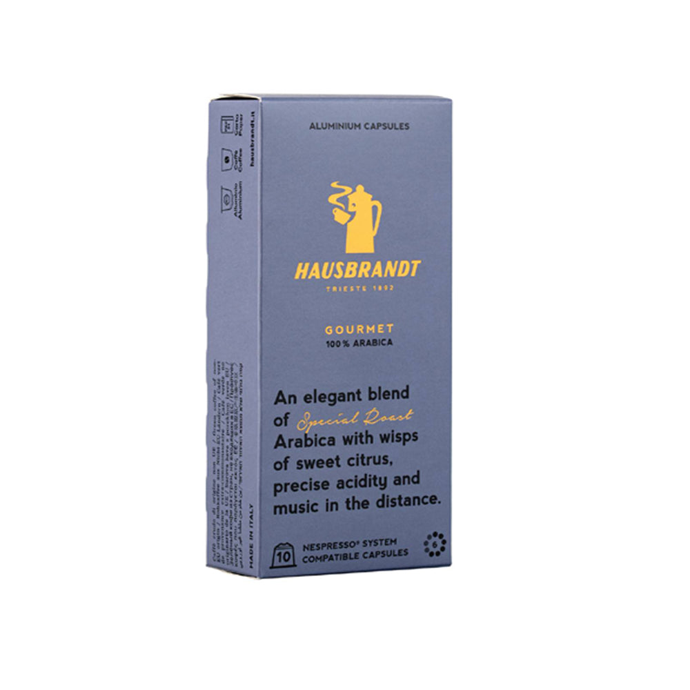 Hausbrandt- Nespresso Compatible - Gourmet 100% Arabica - 10 Capsules