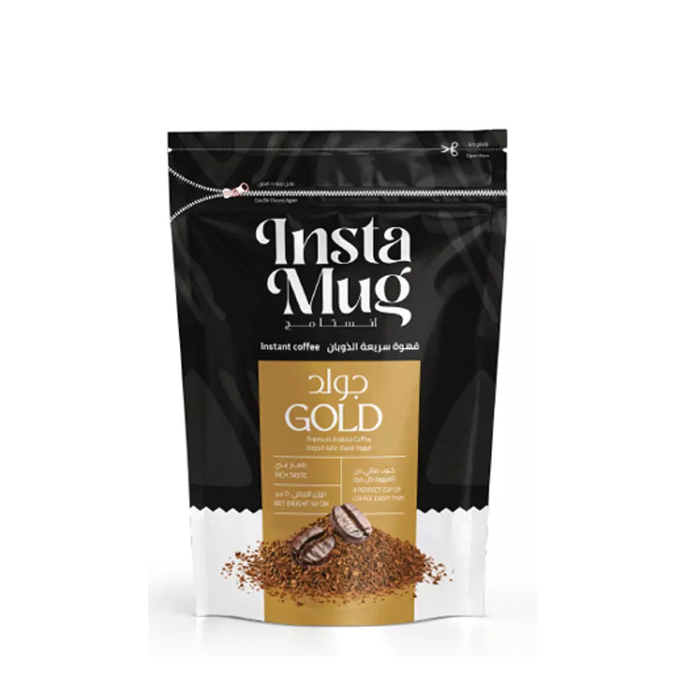 InstaMug - Instant Coffee - Gold - Premium Arabica Coffee - 50 g