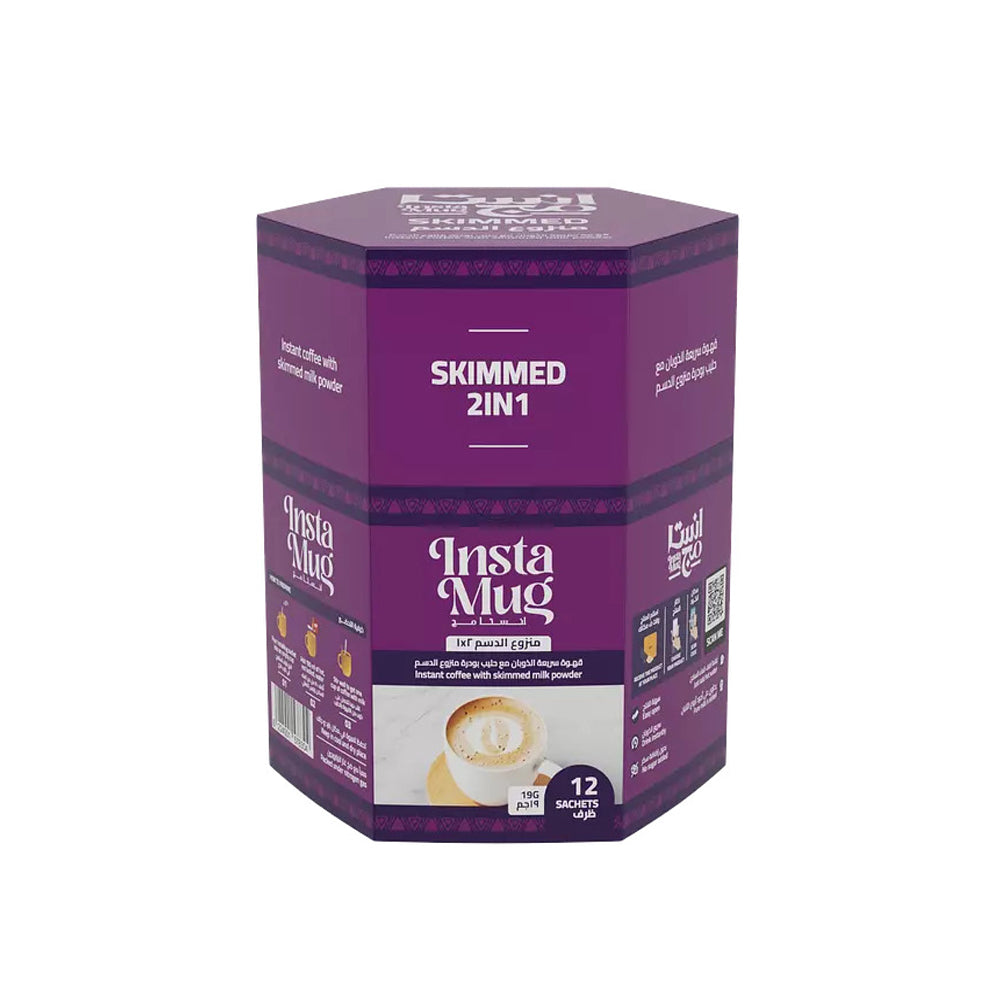 InstaMug - Instant Coffee - Skimmed 2 In 1 - 12 Sachets