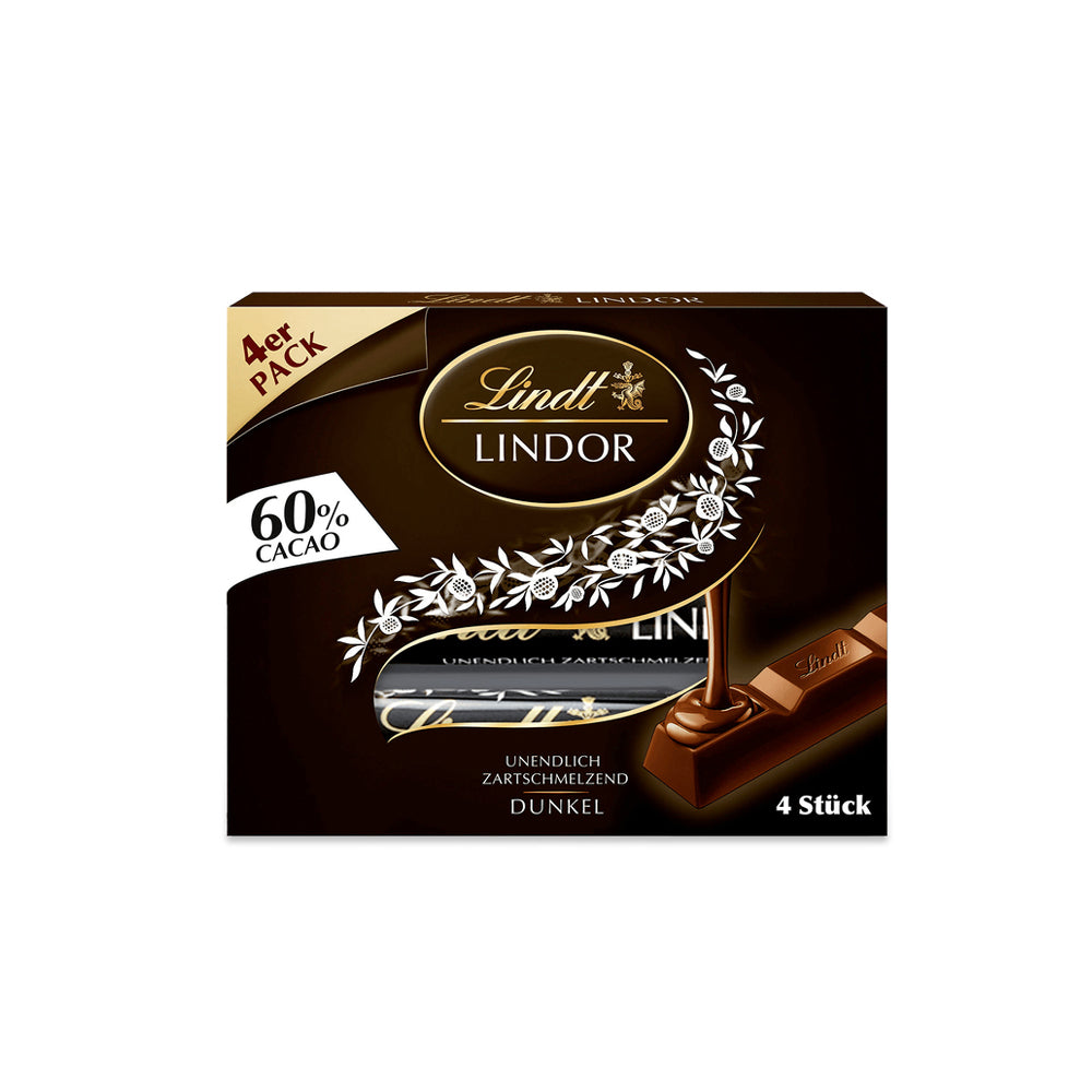 Lindt Lindor Stick - Cacao 60% - 4 x 25g