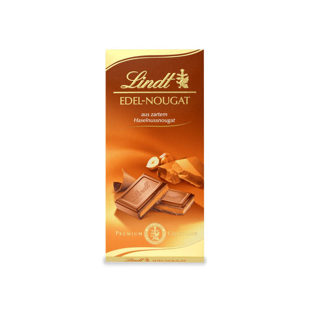 Lindt - Edel Nougat - Aus Zartem Haselnussnougat - 100g