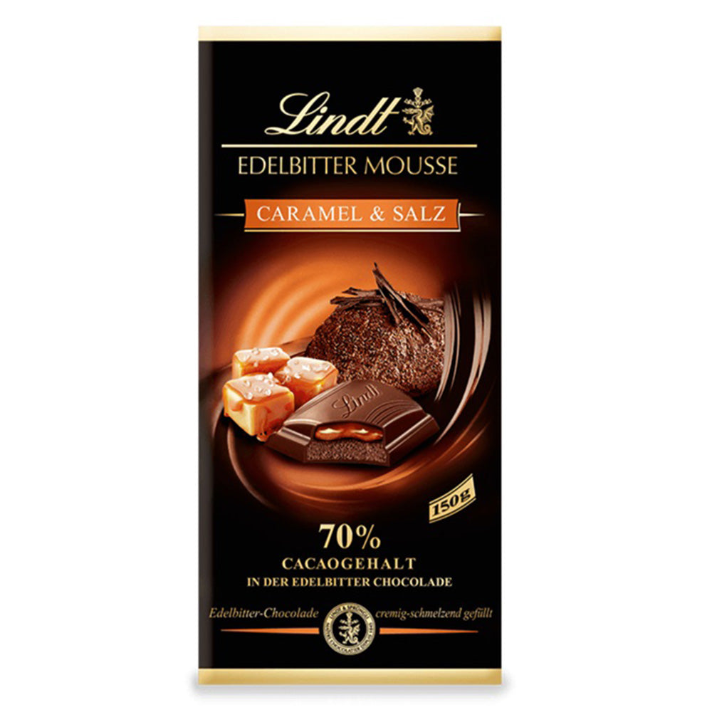 Lindt - Edelbitter Mousse Caramel & Salz Tafel - 150g