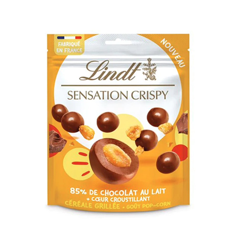 Lindt - Sensation Crispy Milk Chocolate - Toasted Cereal Popcorn - 140g