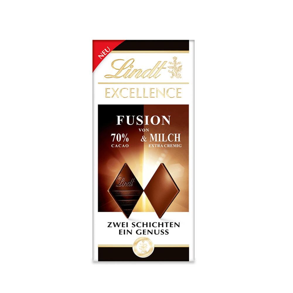 Lindt Excellence - Fusion 70% & Milch - 100g