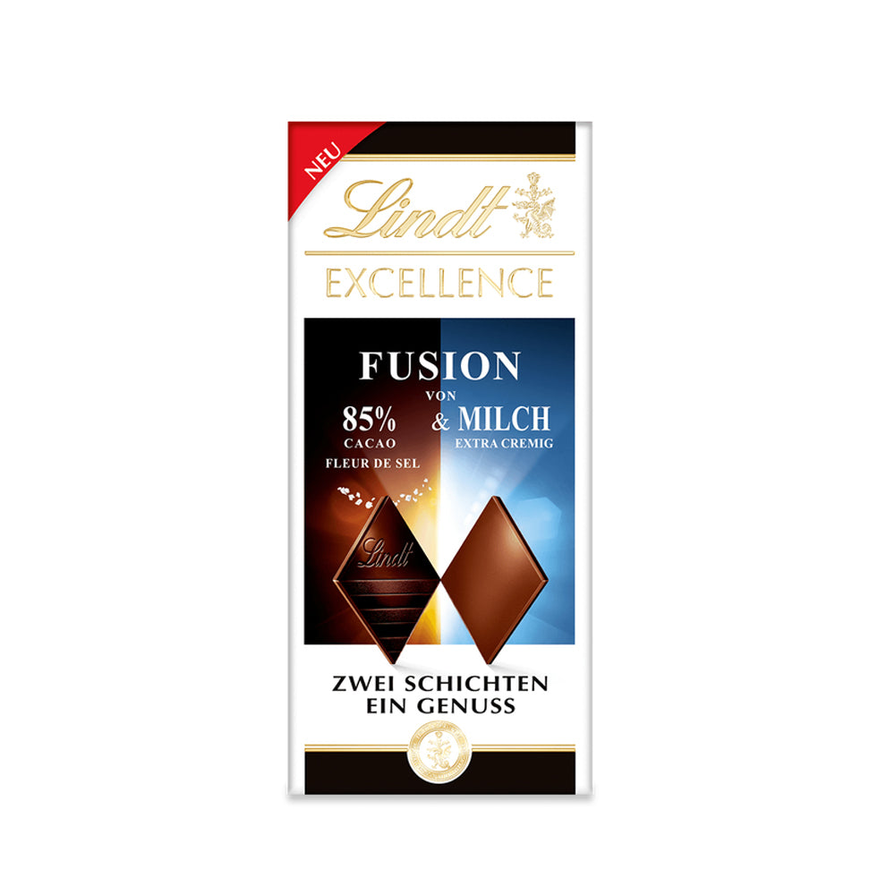 Lindt Excellence - Fusion 85% & Fleur de Sel - 100g