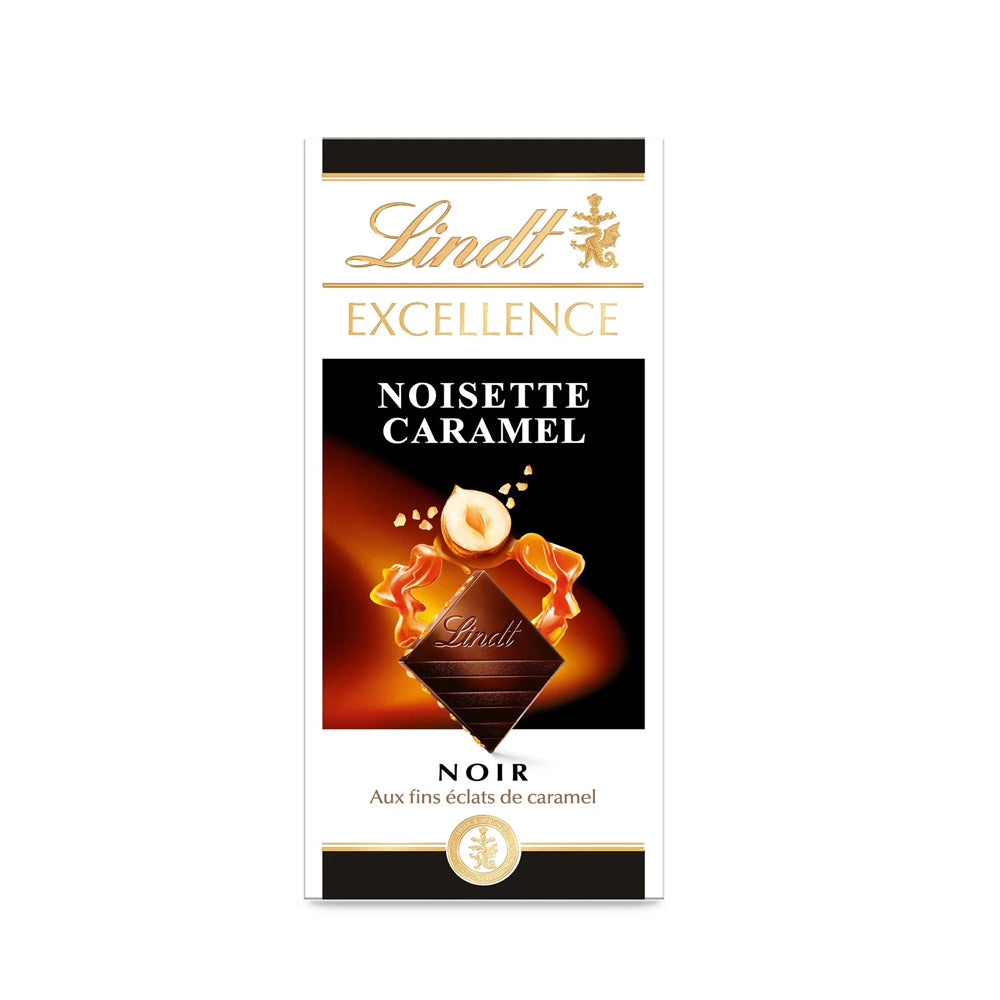 Lindt Excellence - Dark Chocolate with Hazelnut & Caramel - 100g