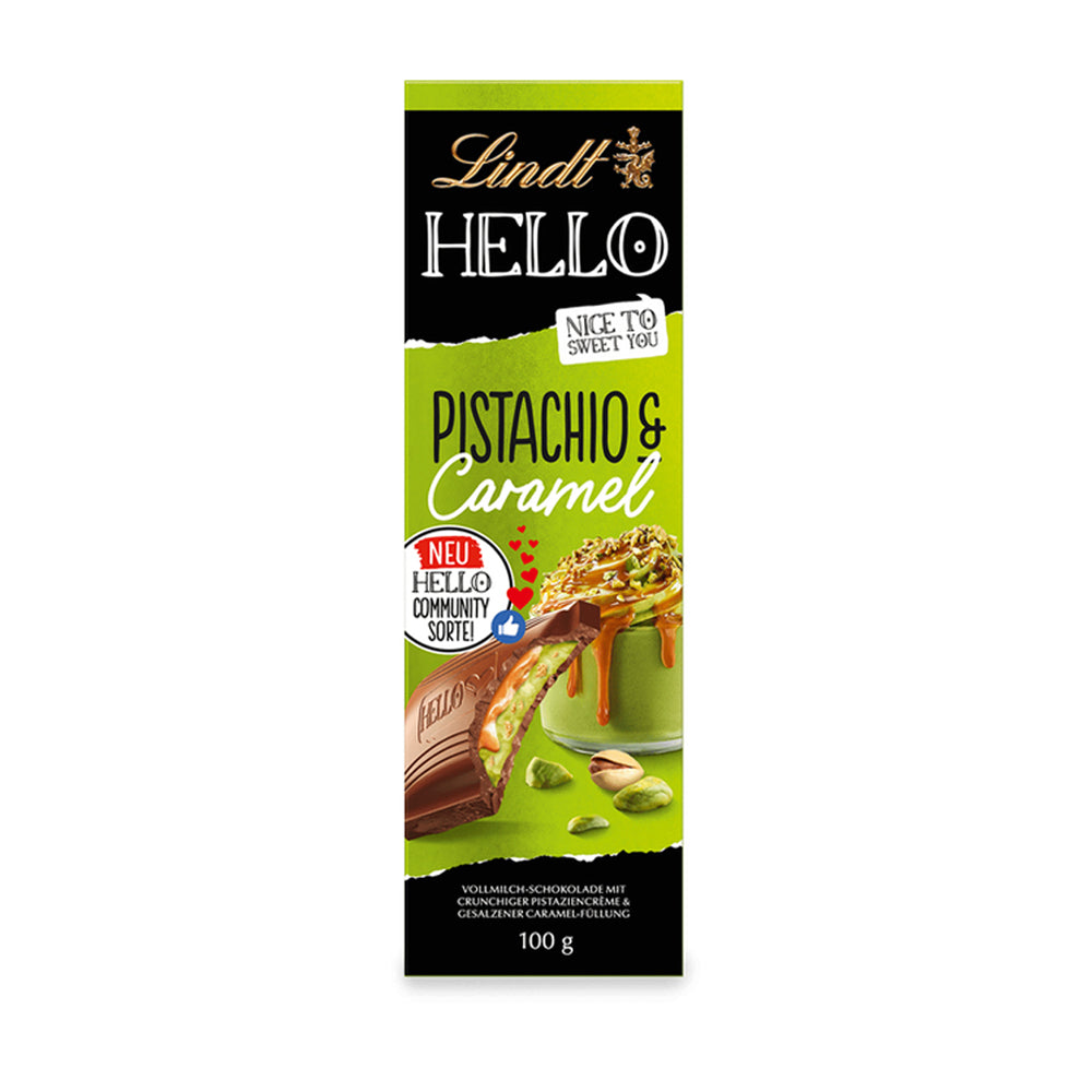 Lindt Hello - Pistachio with Caramel - 100g
