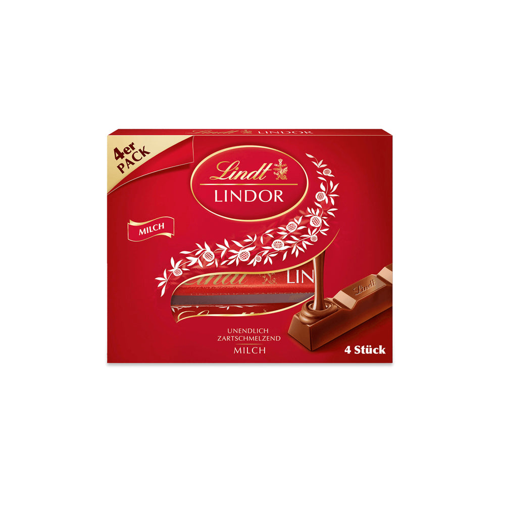 Lindt Lindor Stick - Milch - 4 x 25g