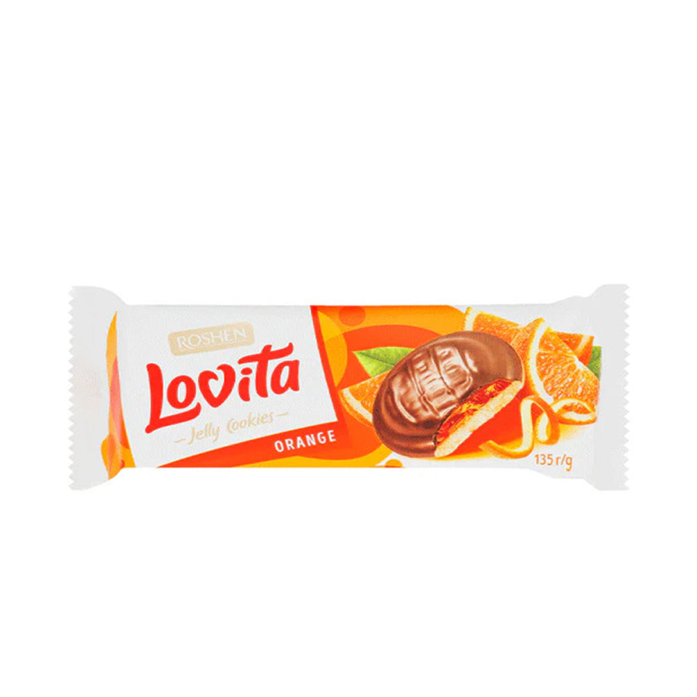 Roshen - Lovita Jelly Cookies - Orange Flavour - 135g