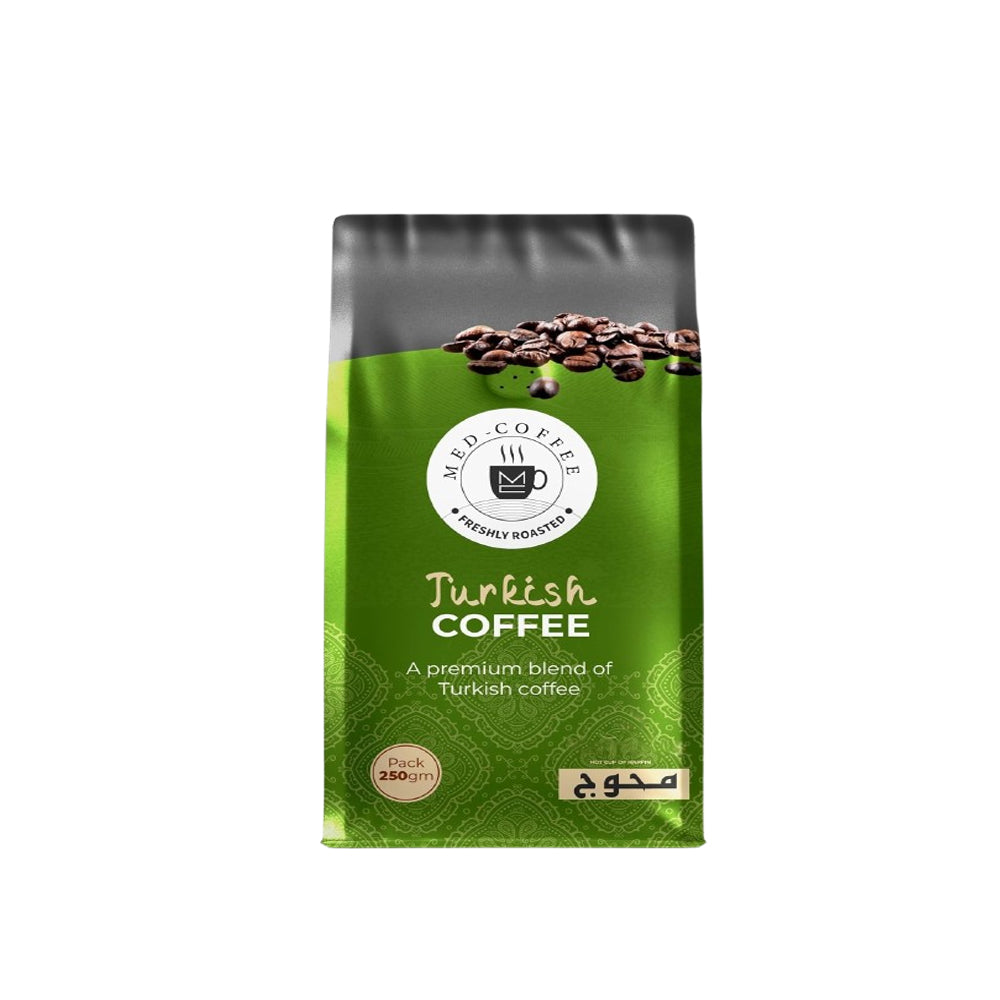 Med Coffee - Turkish Coffee - Dark With Cardamon - 250gm